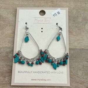 Myra Bag Turquoise and Red Earrings